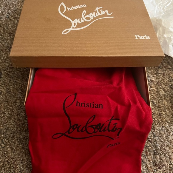 Christian Louboutin Black Open Toe Heels - Picture 5 of 5